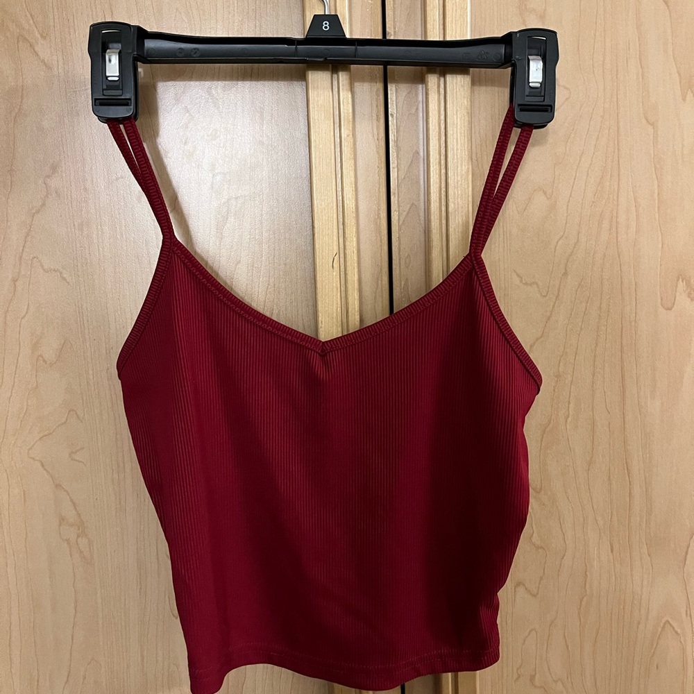 Red tank top